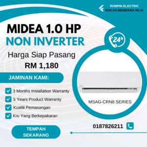Midea 1.0HP - Non Inverter