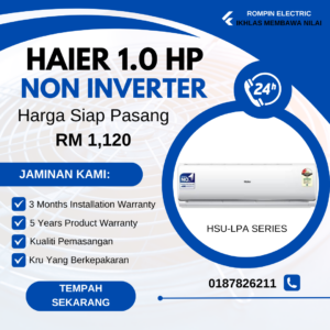 Haier 1.0HP - Non Inverter