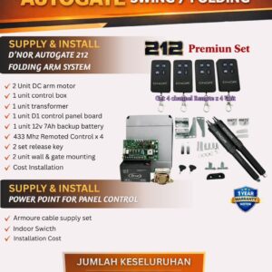 D'NOR AUTOGATE 212 FOLDING ARM SYSTEM (212 Premium Set)